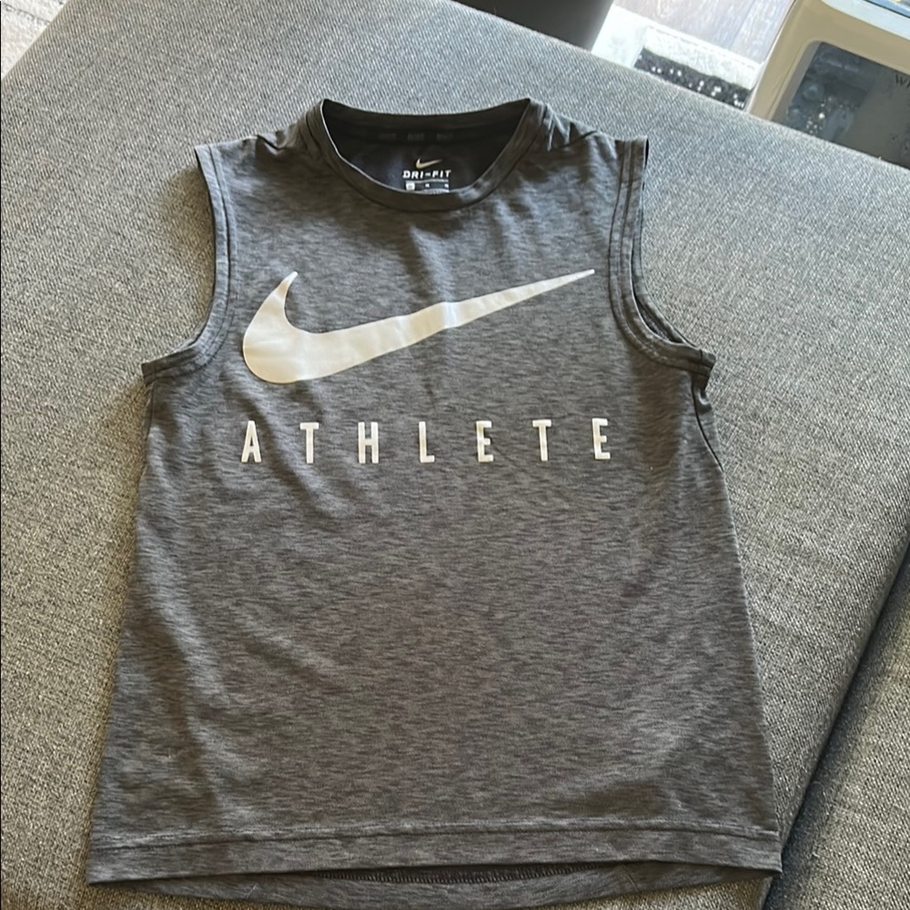 Nike Dark Gray Sleeveless Athlete Top